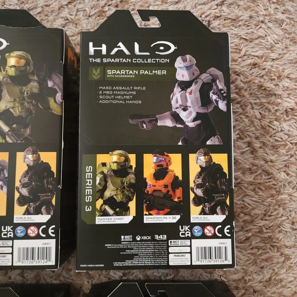 Halo Series 3 Master Chief Spartan Palmer Noble Six Spartan MK V Lot‎ of 4